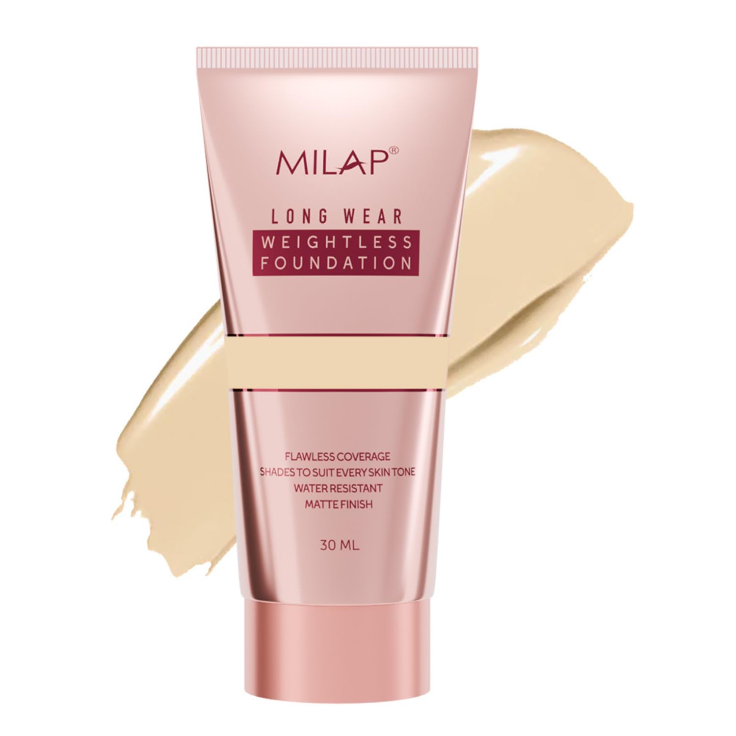 MILAP Long Wear Weightless Liquid Foundation | High coverage Matte Foundation | Shade - (Buff Beige) 30 ml