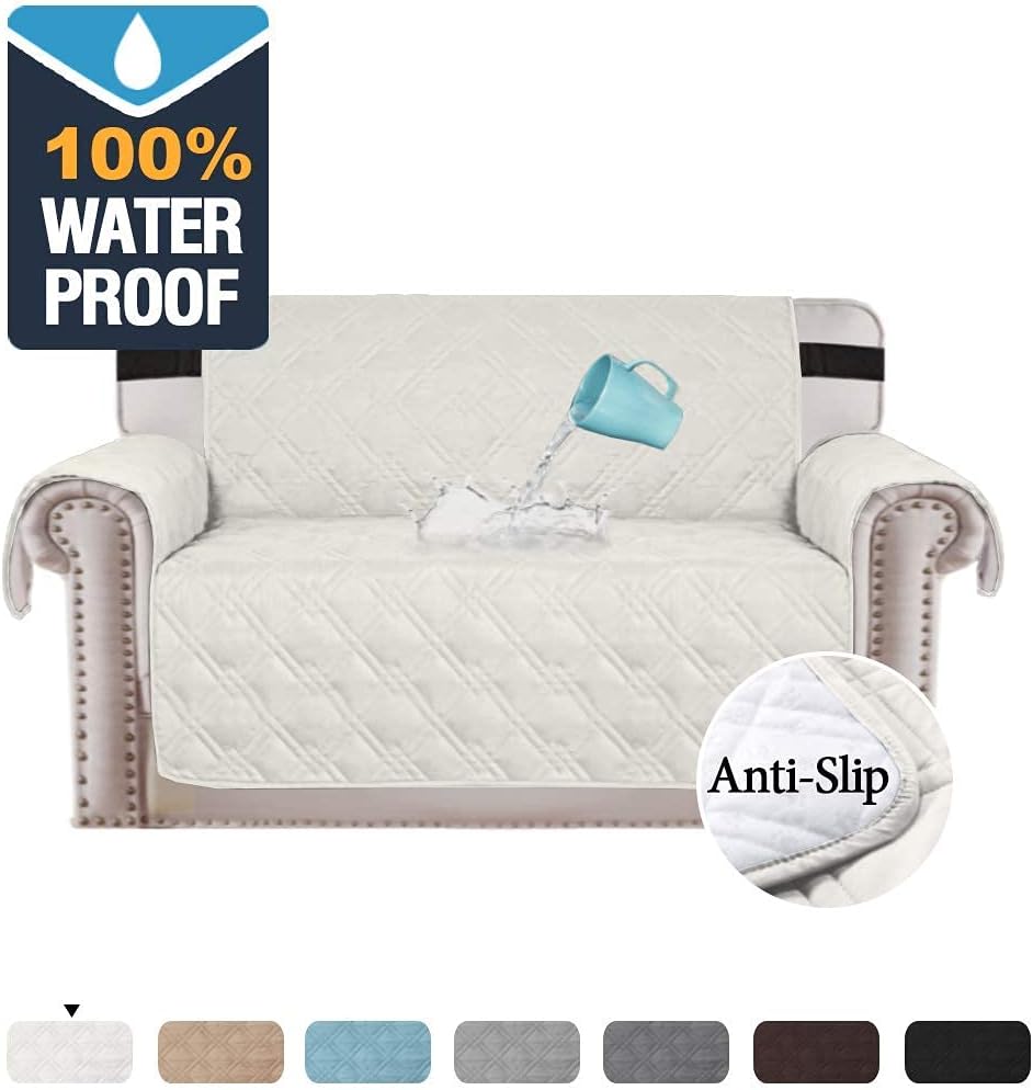 H.VERSAILTEX 100% Waterproof Recliner Cover and Loveseat Cover Bundle