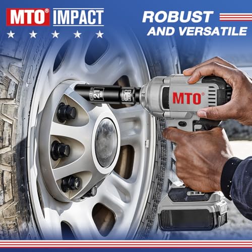 Image of MTO 2-Piece 3 /8 inch Female to 1 /2 inch Male Impact Socket Adapter Set, 3 /8 inch Drive Impact Driver Conversions for Impact Wrench, Chrome Molybdenum Alloy Steel (Pack of 2)