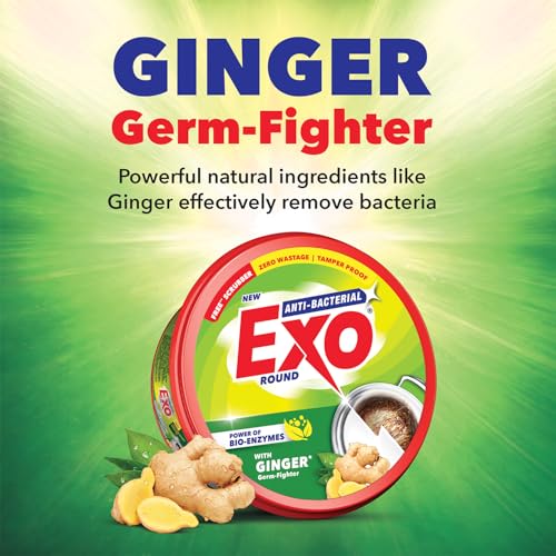 Image of Exo Anti-Bacterial Dishwash Bar 700gm | Power of Bio-Enzymes Removes Tough Grease |Complete Dishwashing Solution With Goodness of Ginger Germ-Fighter | Experience Hygienic & Superior Cleaning