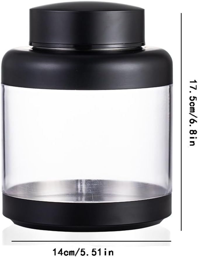 SONGCHAO Sugar Jar Tea Cans, Glass Storage, Sealed, Home Decoration Ornaments Tea Canister(B)