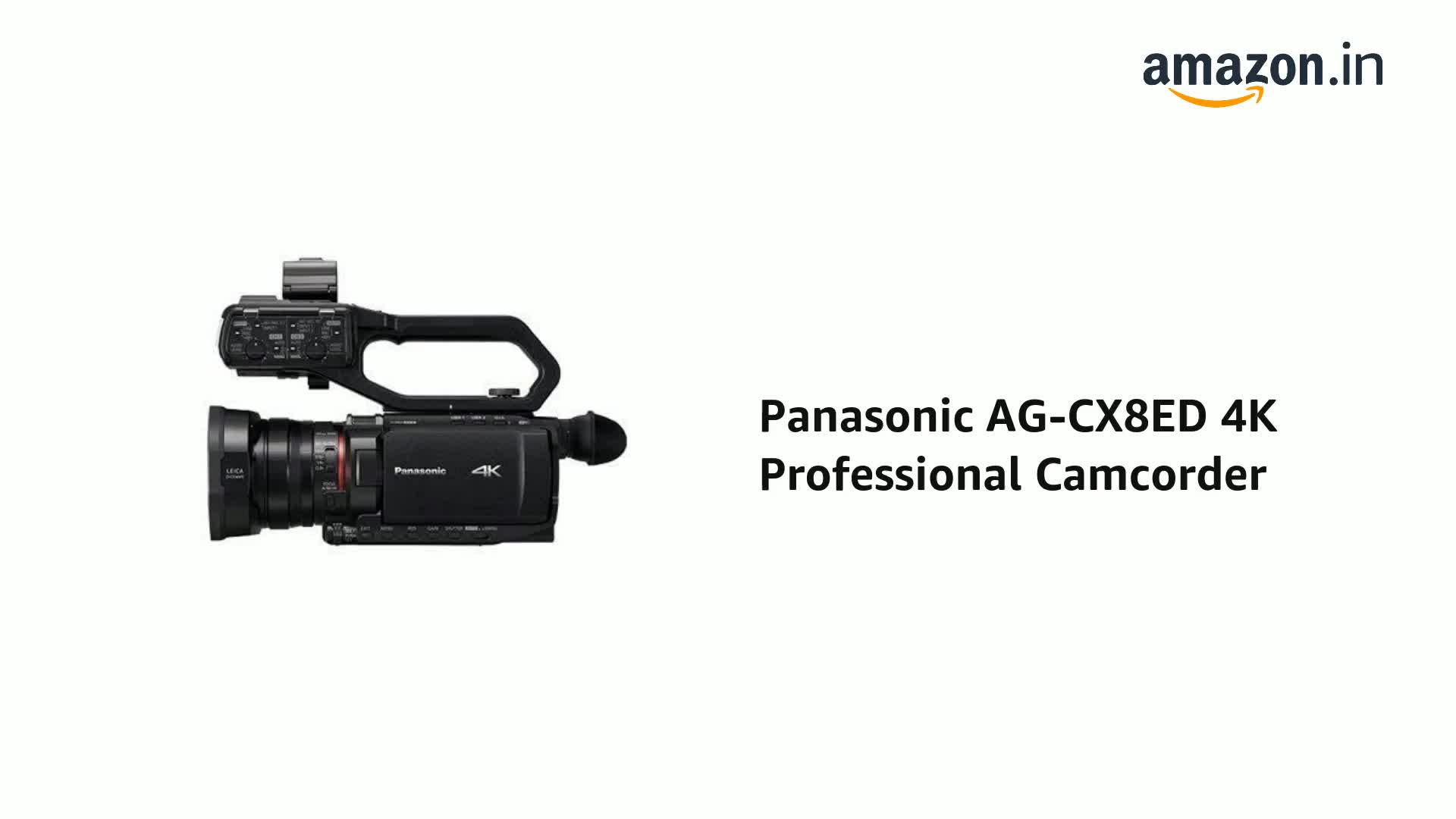 Buy Panasonic AG-CX8ED 4K Professional Camcorder, 24x Optical Zoom