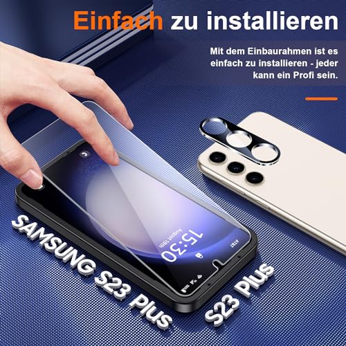 Image of SHILD - (Pack of 1) UV Tempered Glass Screen Protector for --------- 5G (6.8 inch) | 9H Hardness | HD Clarity | Fingerprint Unlock Compatible | Full Edge-to-Edge Coverage | Easy UV Installation (Clear UV, S23 Plus)