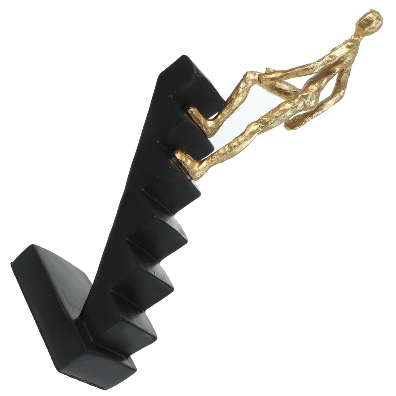 Statue de personnage en résine pour étagère au salon chic et moderne