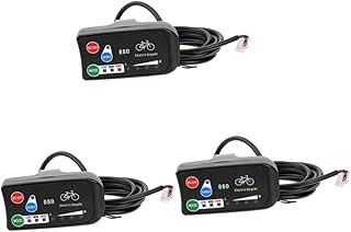 INOOMP 2 Pcs Control Panel E Bike Scooter Bike Mountain Bike Display Panel Bike Control Panel Bike Display Control Panel Bike Controlling Panel Bike Display Controller Bike Accessory Abs