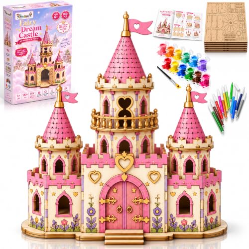 Image of The Little Ones Building & Construction Sets - 210+ PCS Castle Building Block Toys for Girls Toys for Kids Birthday Gifts DIY STEM Educational Toys for Girls Aged 8-14 Years [Fairy Dream Castle]