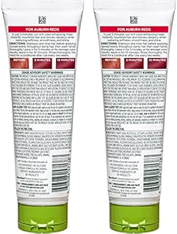 Garnier Hair Color Nutrisse Color Reviver 5 MIN Color Mask, Vibrant Red for Color Treated Hair to Nourish & Revives Vibrancy (For Auburn Reds), 4.2 Fl Oz, 2 Count (Packaging May Vary)