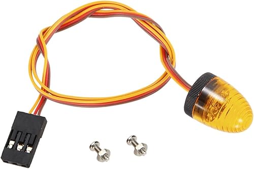 Miniatura 5 de LED Strobing Luz intermitente giratoria 0.354x0.591 in Lámpara para RC Modelo Policía Bomberos Ambulancia Coche Camión Iluminación (amarillo)