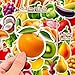 Realistic Fruit and Vegetable Stickers for Kids 50Pcs Cute Fruit Stickers for Water Bottle Vinyl Waterproof Sticker for Laptop Scrapbook Kids Classroom Party Supplies