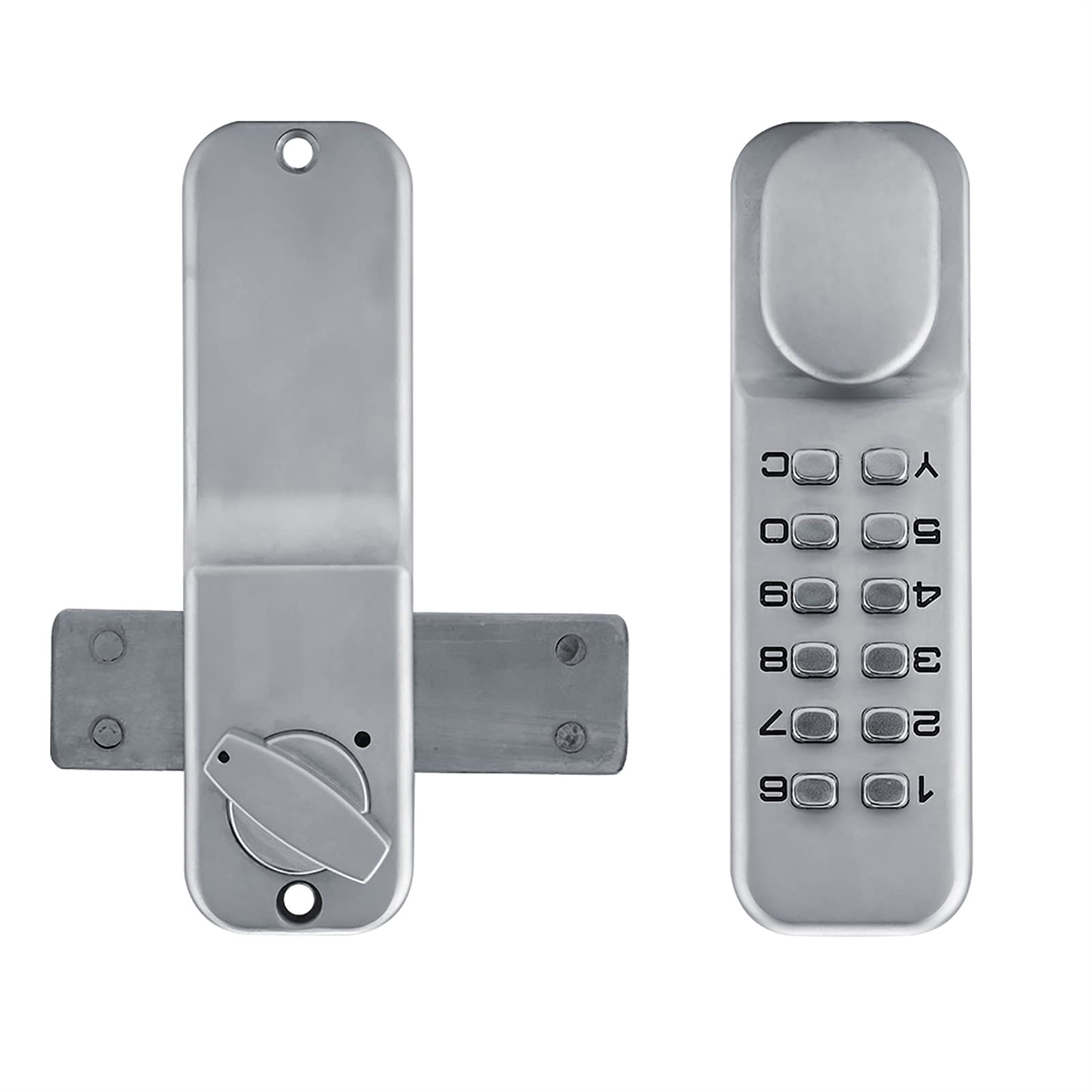 Cerradura de puerta con combinación de código de 1 a 11 dígitos, cerradura codificada de seguridad con contraseña en aleación de zinc, cerradura digital para armario con teclado y