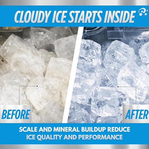 Image of Oh Yuk Ice Machine Cleaner Descaler - Scale & Buildup Remover, Nickel-Safe Ice Maker Cleaning Solution, Compatible with GE nugget, Igloo & All Standalone Ice Makers. For A Fresh Ice Machine