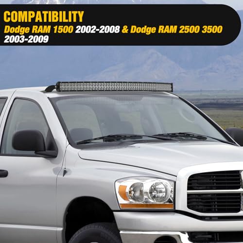 Image of Nilight 52 inch Curved Light Bar Bracket for 02-08 RAM 1500 03-09 RAM 2500 3500