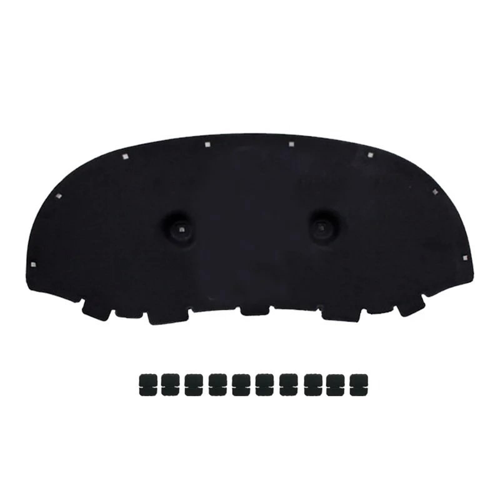 Gtdtixc Black B Front Bonnet Sound Proof Mat For Skoda For Kodiaq 2017- 2022 Front Engine Hood Insulation Cotton Pad Soundproof Heat Mat Cover(Black B)