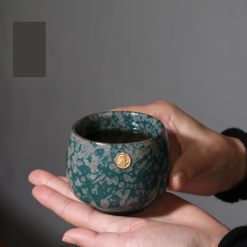 Ceramiczna filiżanka do herbaty filiżanka do herbaty retro wypalana w piecu kamionka mistrz kubek prosty rustykalny kubek do herbaty zestaw do herbaty Kung Fu zestaw filiżanek do herbaty