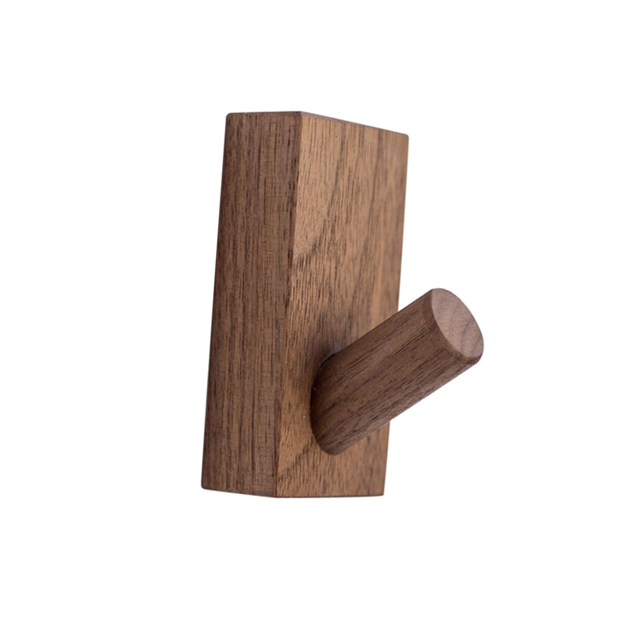 HOOTNEE Adhesive Door Back Hook Hangers Key Storage Hanging Hook Porch Hanger Solid Wood Hook Clothes Hanger