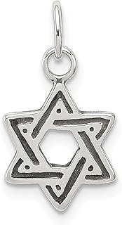 Colar de prata esterlina 925 joia judaica estrela de Davi pingente religioso judaica joias finas para mulheres presentes para ela, Prata esterlina