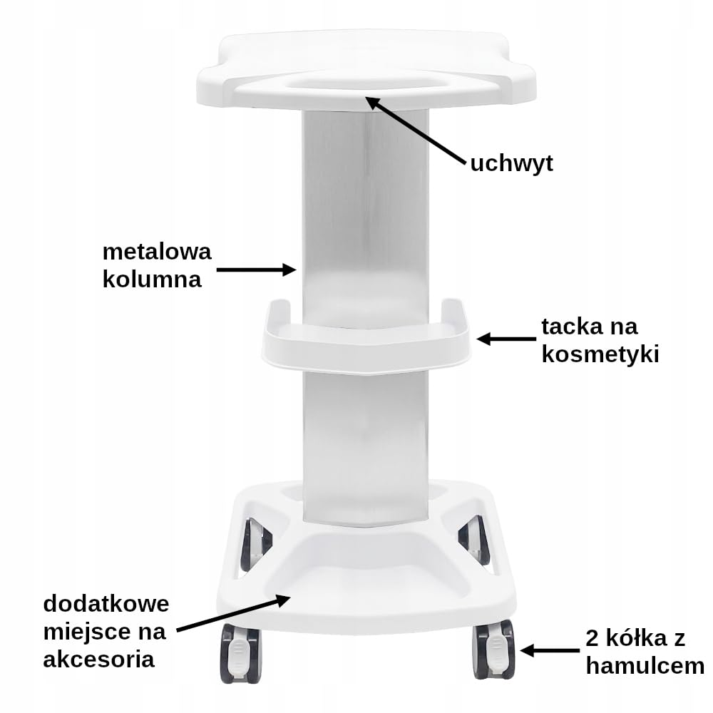 POMOCNIK STOLIK KOSMETYCZNY POD URZĄDZENIE DO GABINETU WÓZEK KÓŁKA SPA LAB