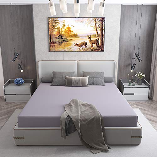 Image of Lithara Cotts Wonder Mattress Protector for Double Bed | Water Resistant & Stretchable Fabric | Queen Size : 72 x 66 Inches (6x5.5 Feet) | (Grey)