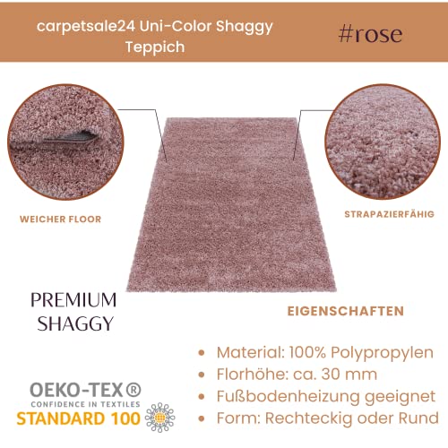 Tappeto pelo lungo, colore rosa