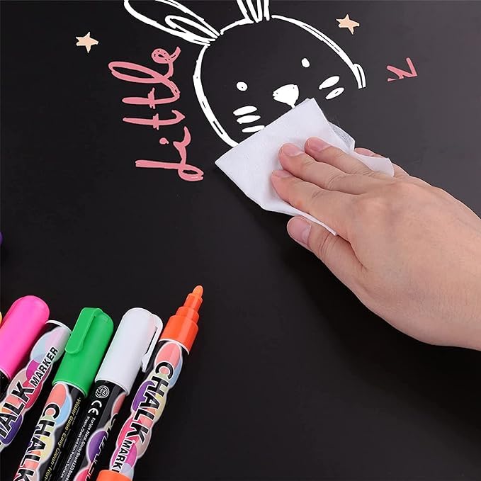 SMOOTHERPRO Liquid Chalk Marker Pen, White - Image 4