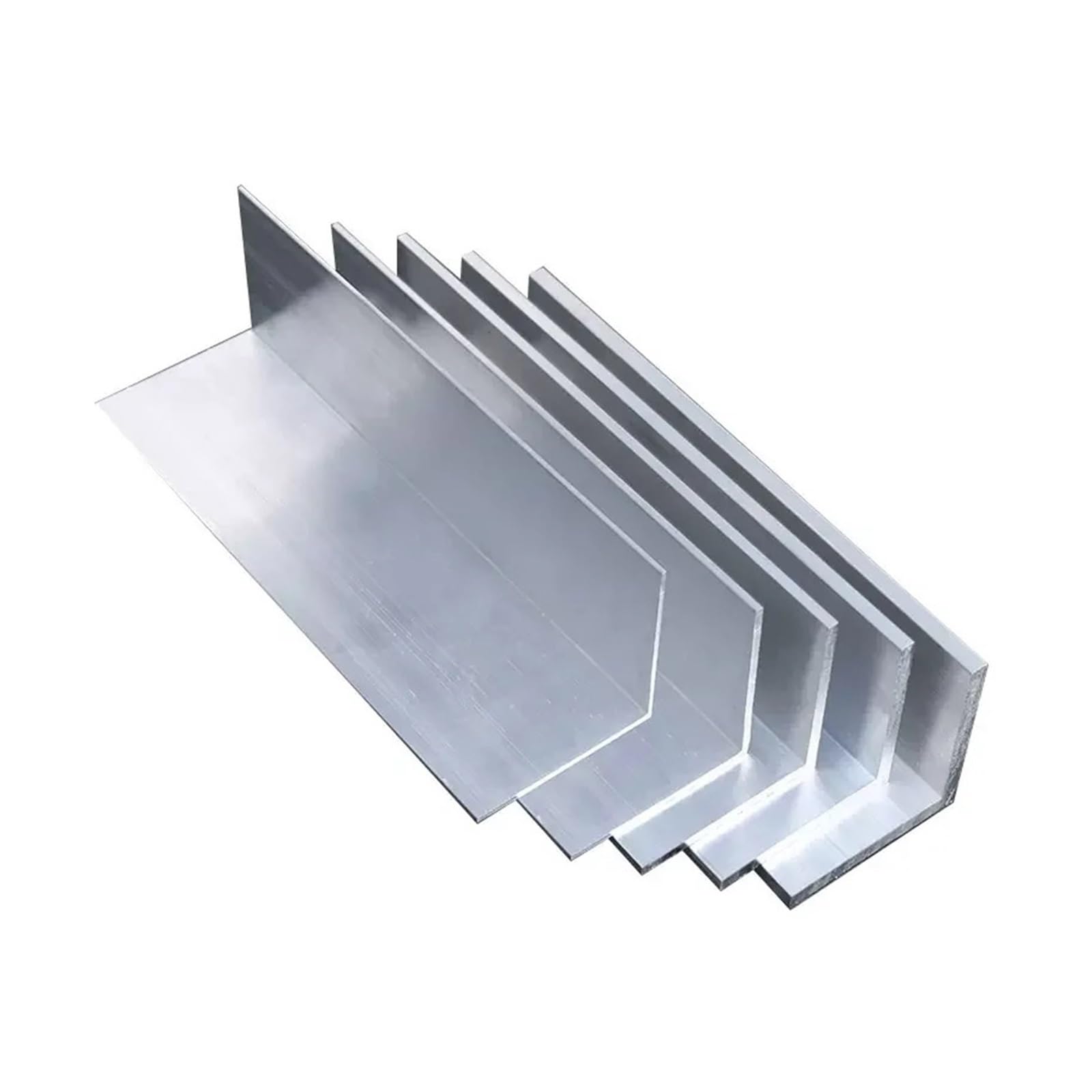 Perfil triangular de aluminio 6063 con ángulo recto, longitud de 500 mm, grosor de 2/3/4/5 mm, esquinas iguales en forma de L, borde de 90°(4x40x40mm)