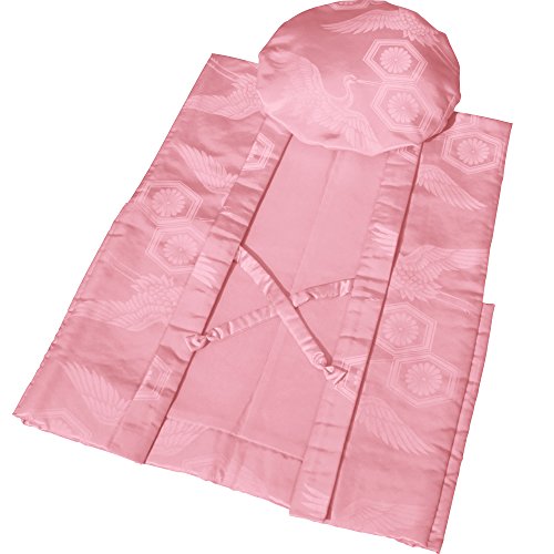 ちゃんちゃんこ 日本製 百寿祝い 長寿祝い 100歳 フリーサイズ 鶴亀甲柄 国産 (桃色)のサムネイル