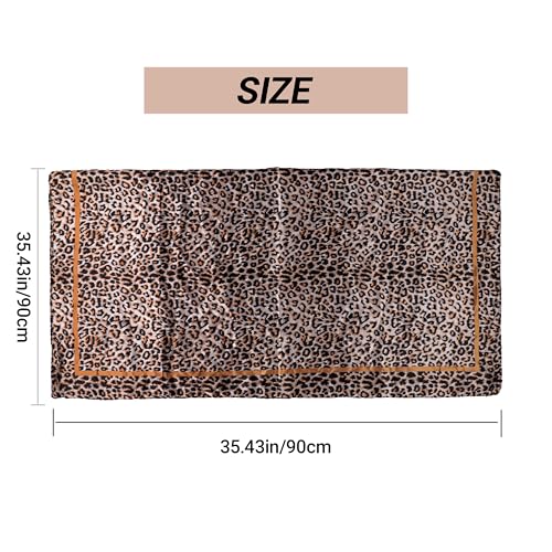 Women-Silky-Leopard-Print-Scarf - Like-Silk-Satin-Square-Scarf for Hair Wrapping Shawl2