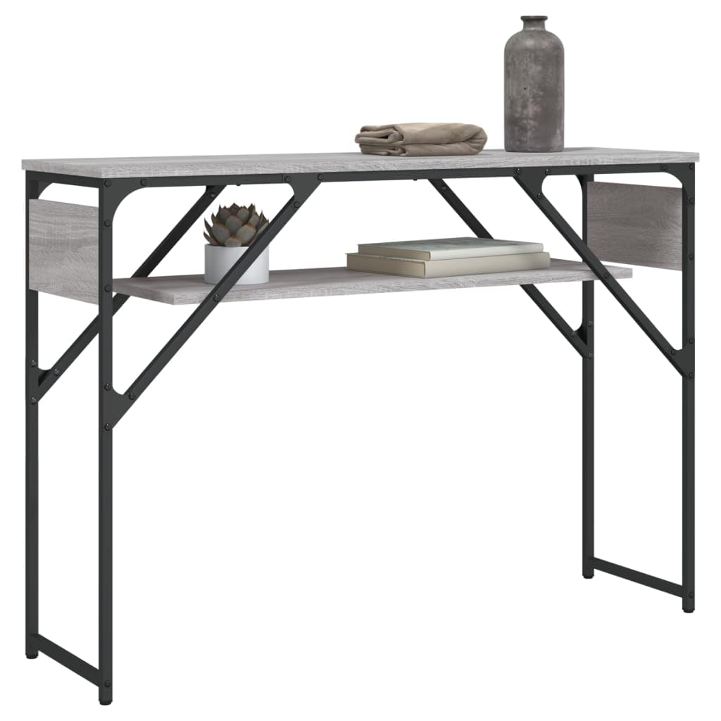 Tavolo consolle da corridoio, grigio Sonoma, 105 x 30 x 75 cm, in