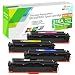 Produktbild GREENPRINTmit Chip 4 Packungen 216A kompatible Tonerkartuschen W2410A W2411A W2412A W2413A 1050 Seiten für Schwarz und 850 Seiten für CMY für HP Color Laserjet Pro M155a M155nw M182n M182nw M183fw