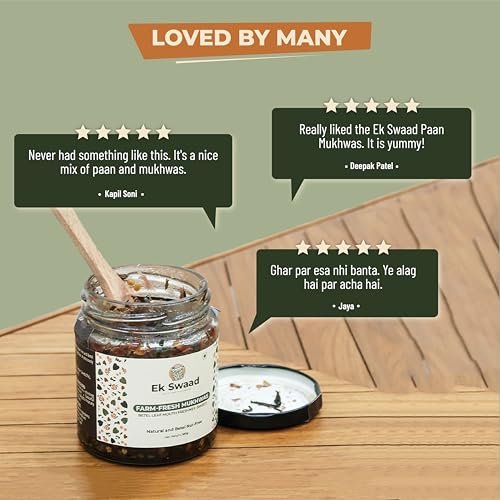 Image of Ek Swaad Fresh Paan Mukhwas | Paan /Betel Leaf Mouth Freshener | No Added Refined Sugar | Natural & Fresh | No Supari, No Katha | No Artificial Additive | 100g (Pack of 2)