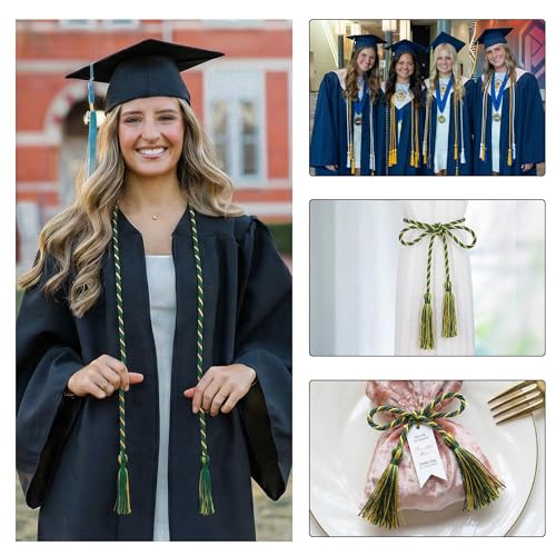 Image of GraduationMall Graduation Honor Cord 68 inch ForestGold