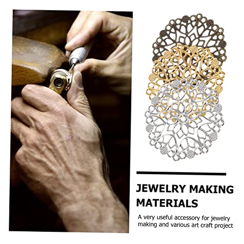 COHEALI 420 Pçs Brincos De Círculo De Flor Acessórios De Cabelo Kits Faça Você Jóias Fazendo Amuleto