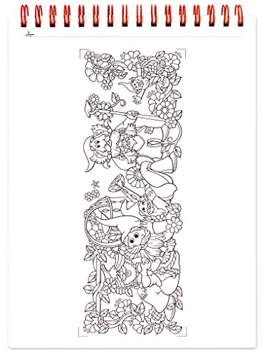 Action Publishing Coloring Book: Garden Paths · Garden Scenes And Intricate Animal Designs For Stress Relief, Relaxation And Creativity · Large Topbound (8.6 X 11.75 Inches) #TOP4