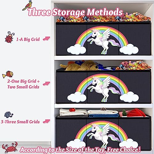 Annkie Extra Large Toy Box For Girls, Toy Chest For Kids,Collapsible Sturdy Toy Storage With Lids,Large Toy Box Chest Storage Organizer For Nursery Room, Playroom, Closet, Office 40.6"X 14"X16.5" #TOP2