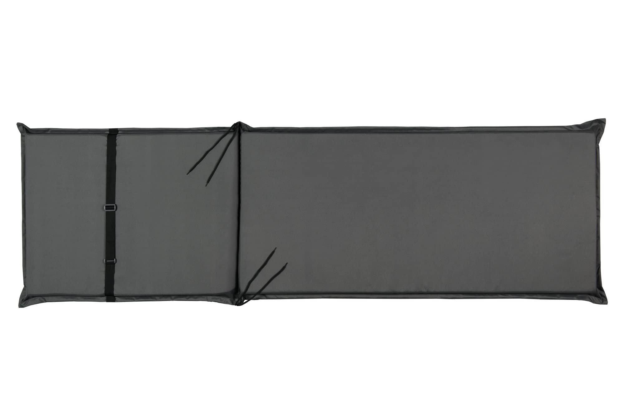 sunnypillow 2er Set Liegenauflagen - Auflage für Sonnenliege 190 x 60 - Polster für Gartenliege extra dick 9cm - Polsterauflagen für Liegen Outdoor, wasserdicht - Kissen für Liegestuhl - Anthrazit