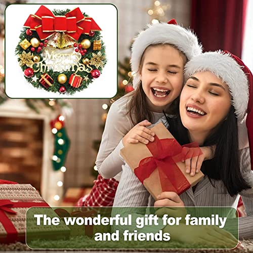 Christmas Wreath Pendant Merry Christmas Wreath Christmas Decoration Door Decoration Door Hanging Rattan Ornament Garland #TOP4