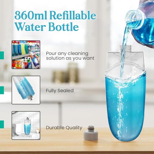 Image of Best Stainless Steel Microfiber Floor Cleaning Spray Mop with Removable Washable Cleaning Pad and Integrated Water Spray Mechanism, 360 Degree Easy Floor Cleaning T20, Multicolour