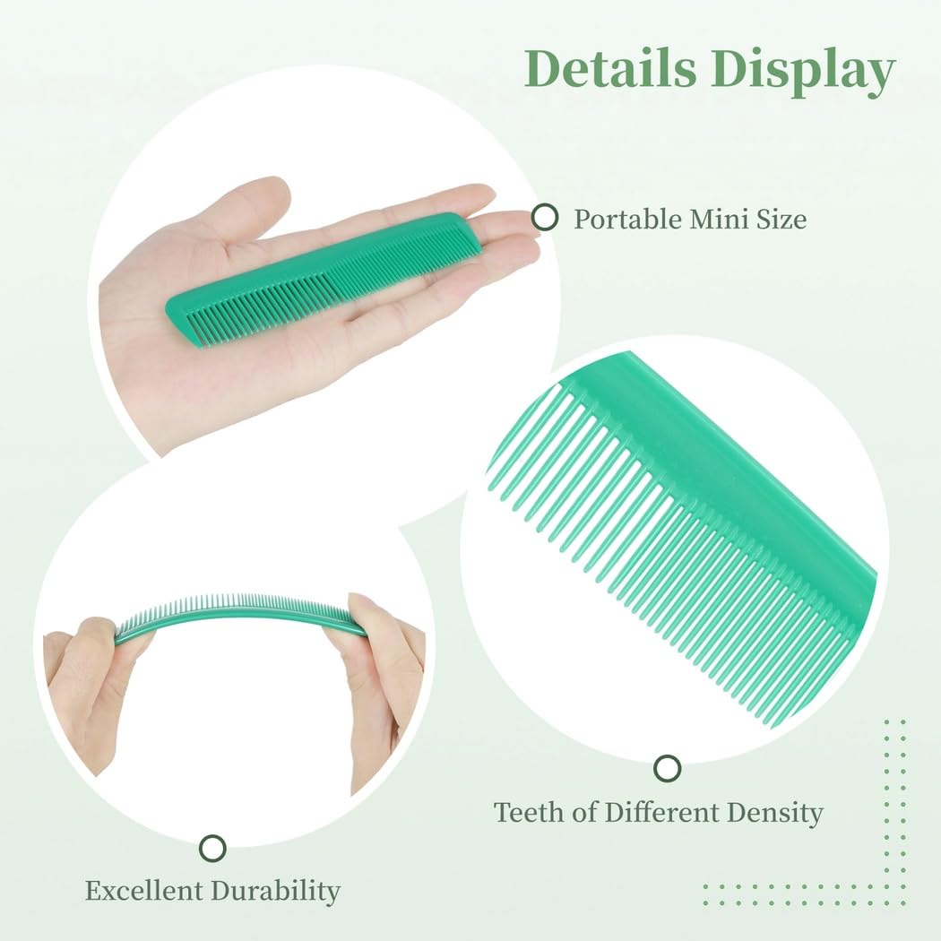 24 Stk. Mini Wet Hair Brush Set mit weichen Borsten, Reise-Entwirrbürste, Taschen-Haarkämme aus Kunststoff, 6 Farben
