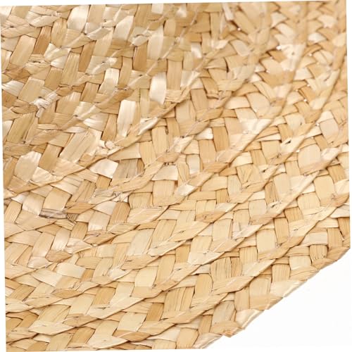 Kids Woven Straw Hat 31cm Wide Brim Beach Hat for Boys and Girls Lightweight Outdoor Sun Protection3