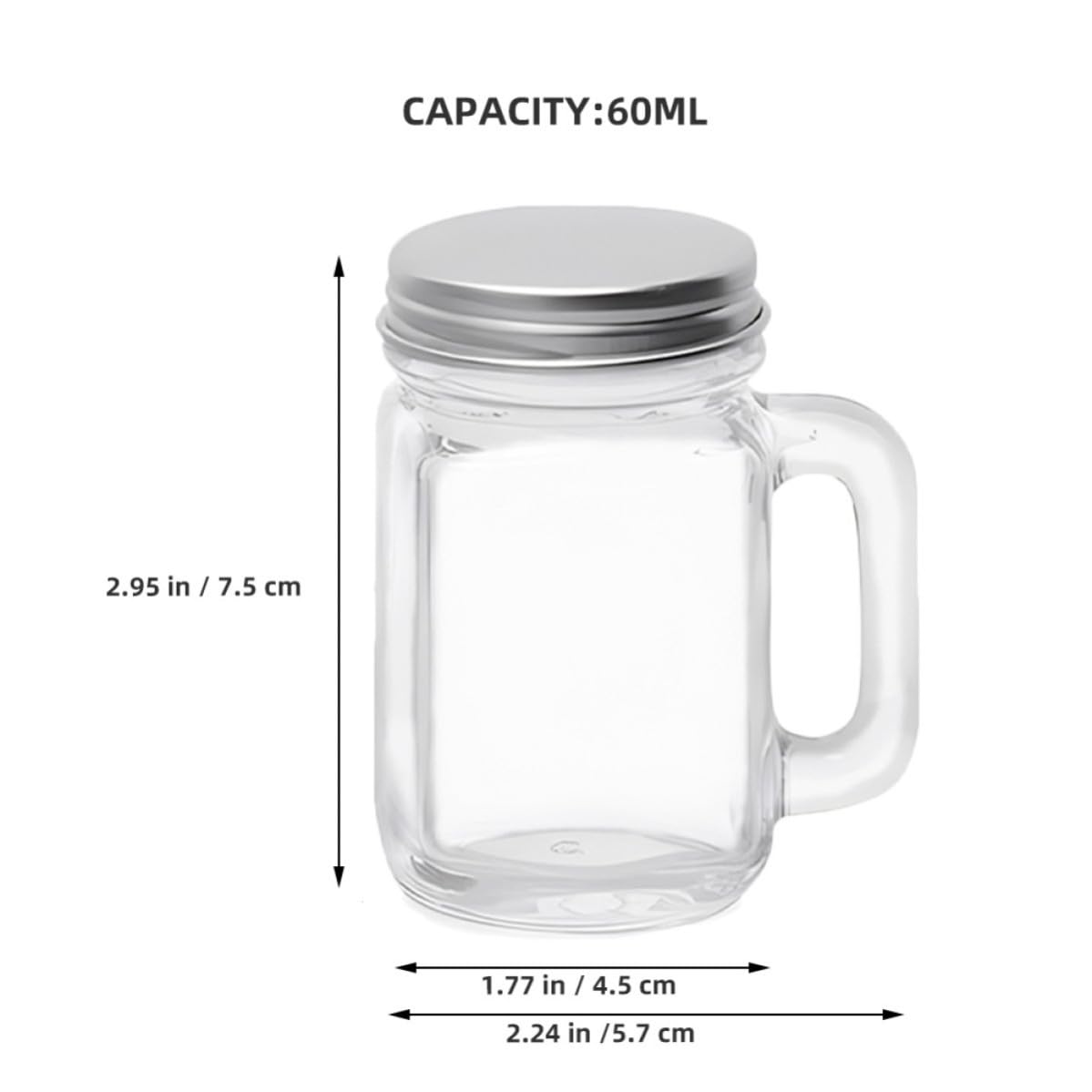 16 Stück Nachfüllbare Parfümflasche 60ml aus Glas und Aluminium