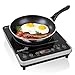 Ivation 1800 Watt Portable Induction Cooktop Countertop Burner, Easy Clean Glass Top w/Touch Button Control, Use with Induction Ready Cookware