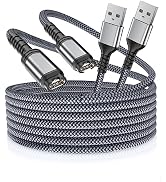 RUXELY Charger Cable for Garmin Watch 1.2M 2-Pack,Nylon Charging Power Cord Lead for Fenix 5 5S 5...