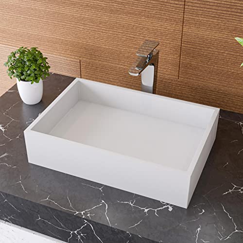 Alfi Brand Abrs2014 Bathroom Sink, White Matte #TOP2