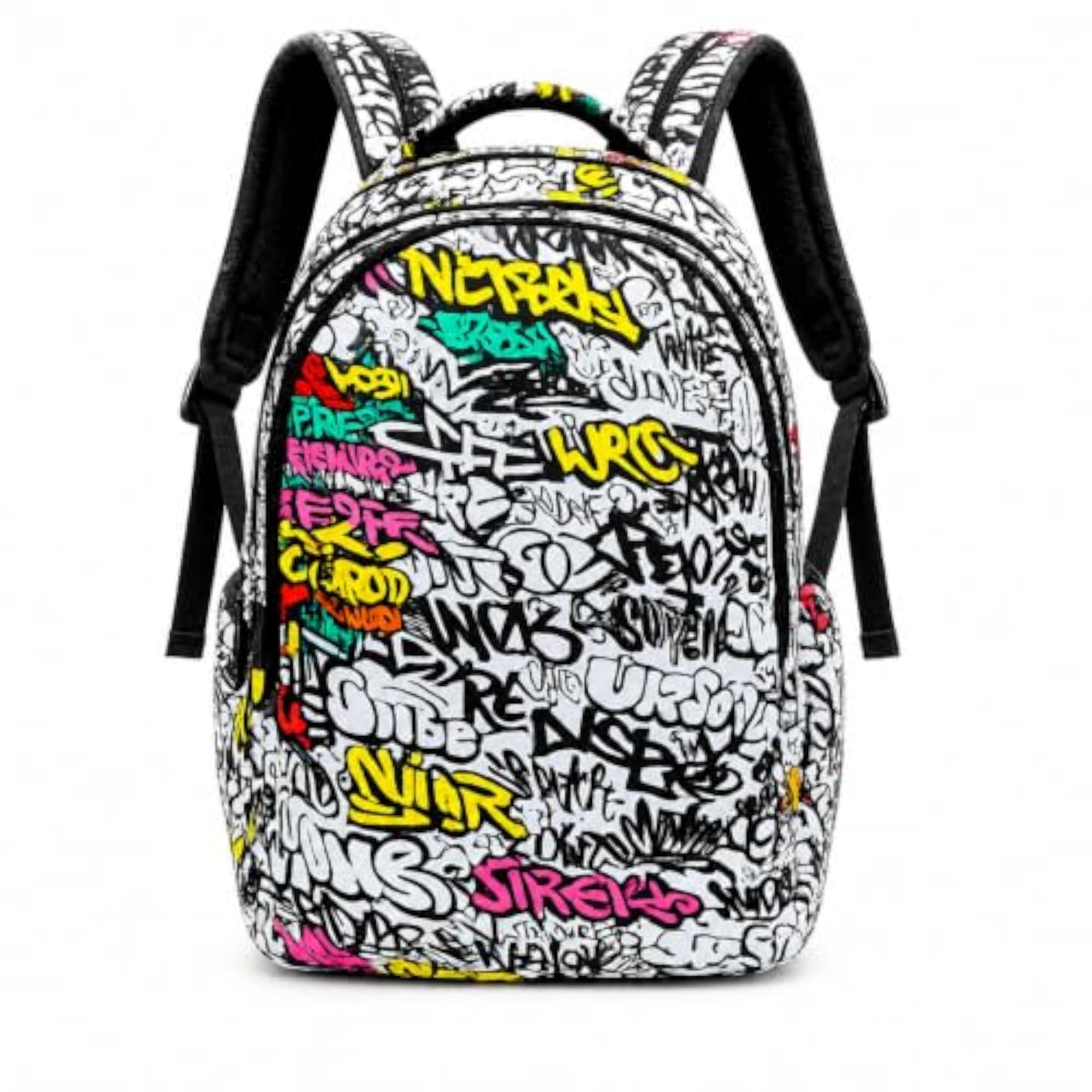 Graffiti Print Backpack, Multicolour