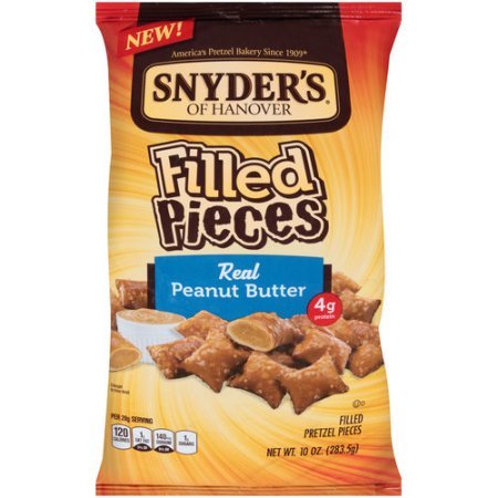 Snyder's Of Hanover Filled Pretzels, Peanut Butter, 10 oz (Pack of 3)