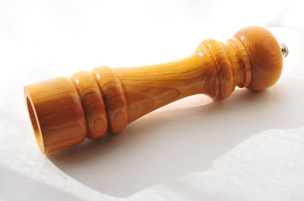 IKEDA Peppermill In Zelkova 2101 – Macinapepe In Legno, Importazione Giappone, Manuale In Giapponese