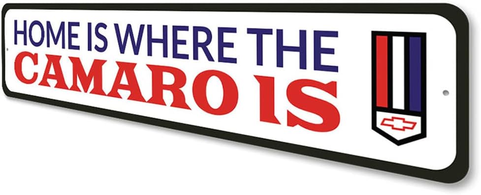 Home is Where the Camaro Is, Decorative Garage Wall Decor, Father's Day Sign, Popular Car Sign - 4 x 18 image 4