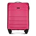 WITTCHEN Handgepäck Trolley Koffer Reisekoffer von Wittchen ABS Hartschalen Trolley 4 Rollen Kombinationsschloss Rosa