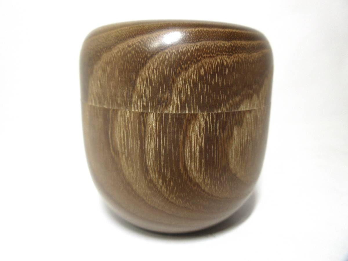 棗槐えんじゅ木地茶入　茶道具 Amazon.co.jp: 棗槐えんじゅ木地茶入紙箱茶道具茶器岡山発送（広島発送