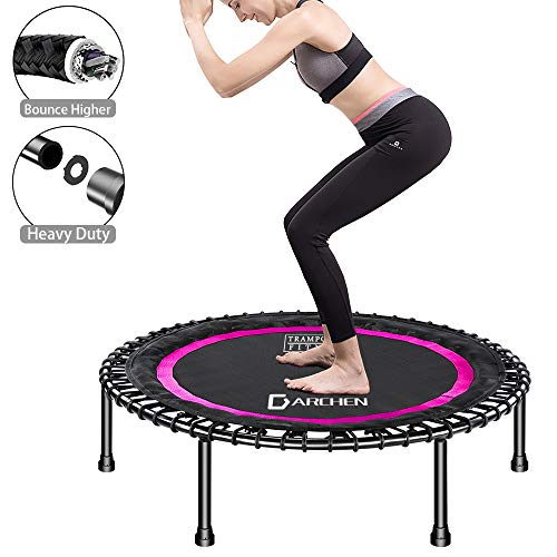 DARCHEN 450 lbs Mini Trampoline for Adults, Indoor Small Rebounder Exercise Trampoline
